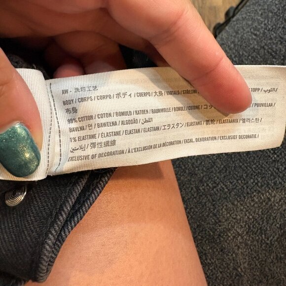 Abercrombie & Fitch Curve Love 90's Straight Ultra High Rise black jeans - Picture 5 of 5